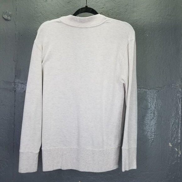 Athleta Purana V Neck Wrap Sweatshirt Women's XS Toasted Brown Heather Ballet - Picture 10 of 16